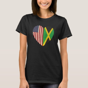 Camiseta Jamaican American Love Jamaica And Usa