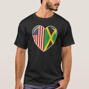 Camiseta Jamaican American Love Jamaica And Usa