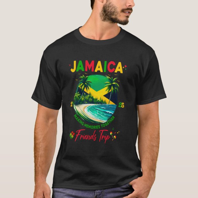 Camiseta Jamaican Birthday Besties Jamaica Vacation Matchin (Frente)