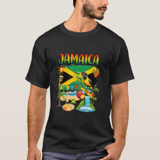 Camiseta Jamaican Flag Outfit Kids Men Women Novelty Jamaic