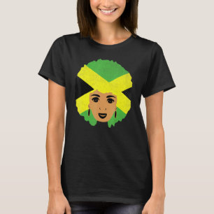 Camiseta Jamaican Girl Orud Jamaica Mulheres Vintage Jamaic