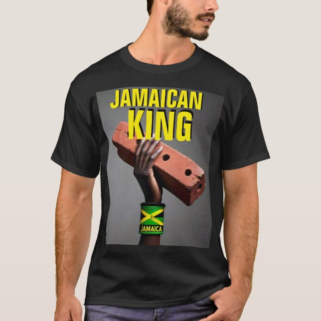 Camiseta JAMAICAN KING Basic Dark T Shirt (Frente)