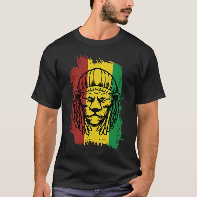 Camiseta Jamaican Lion Multi Coloured (Frente)