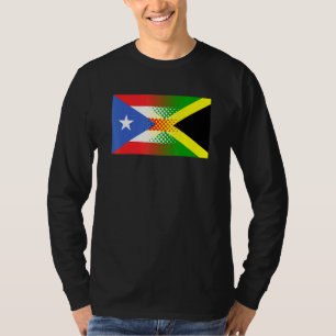 Camiseta Jamaican Puerto Rican Flag Jamaica Porto Rico