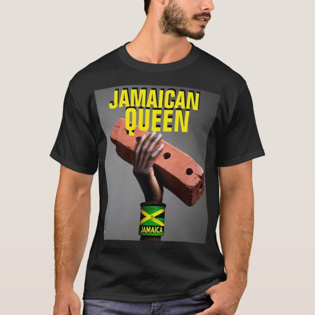 Camiseta JAMAICAN QUEEN Basic Dark T Shirt (Frente)