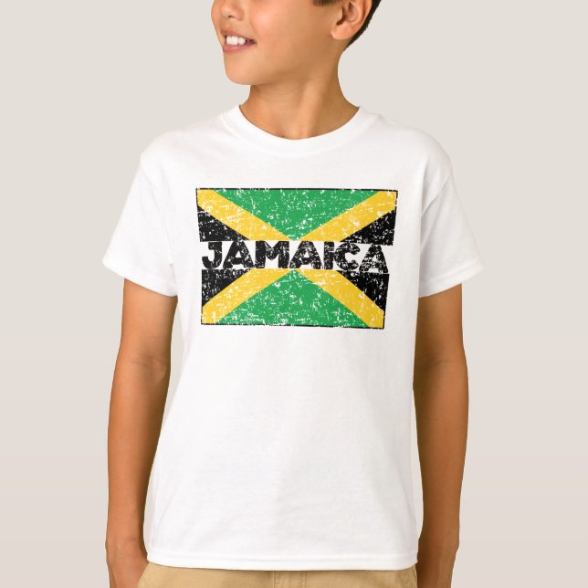 Camiseta Jamaican Roots Jamaica Flag Jamaican Heritage (Frente)