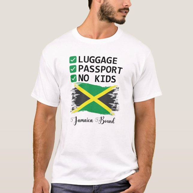 Camiseta Jamaican Travel Vacation Outfit To Jamaica Lover (Frente)