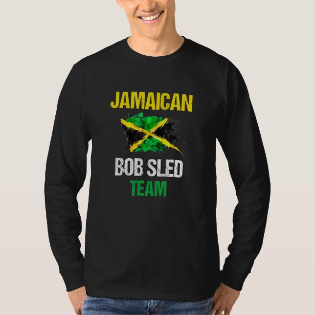 Camiseta Jamaicano Bobsled Team Jamaicano Flag Bobsled Coun (Frente)