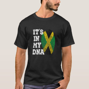 Camiseta jamaicano Está no meu DNA jamaicanos e jamaica org