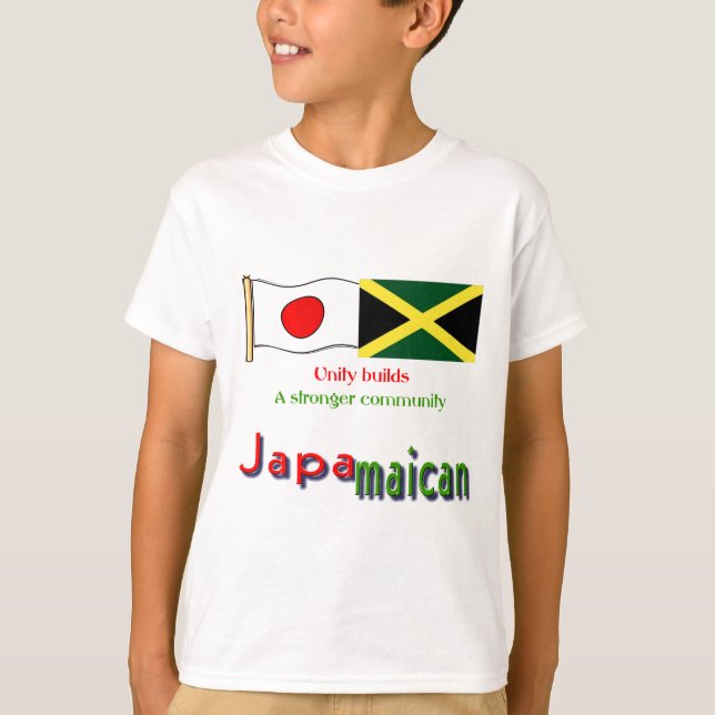 Camiseta jamaicano-japonês (Frente)