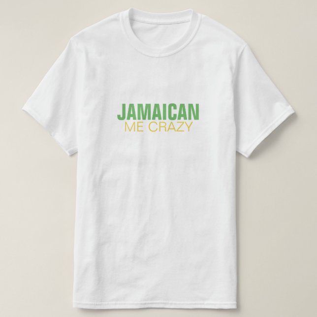 Camiseta Jamaicano mim louco (Frente do Design)