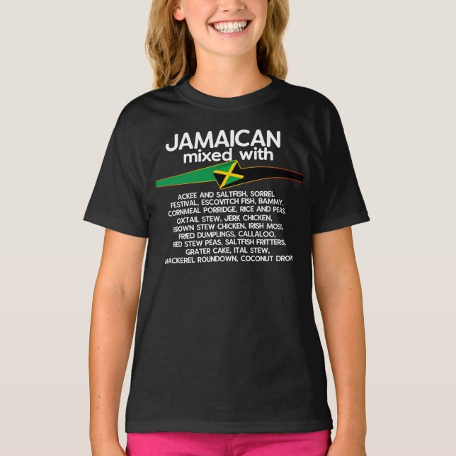 Camiseta Jamaicano Misturado com Jamaica Proud Group Matchi (Frente)