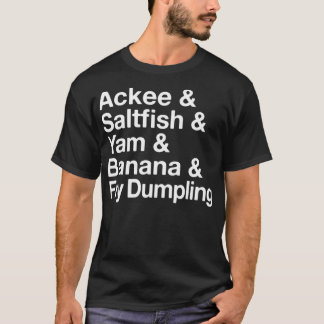 Camiseta Jamaicano National Dish Ackee Saltfish Yardie