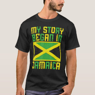 Camiseta Jamaicanos Minha História Começou No Orgulho Jamai