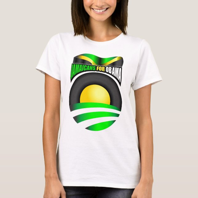 Camiseta Jamaicans para Obama (Frente)