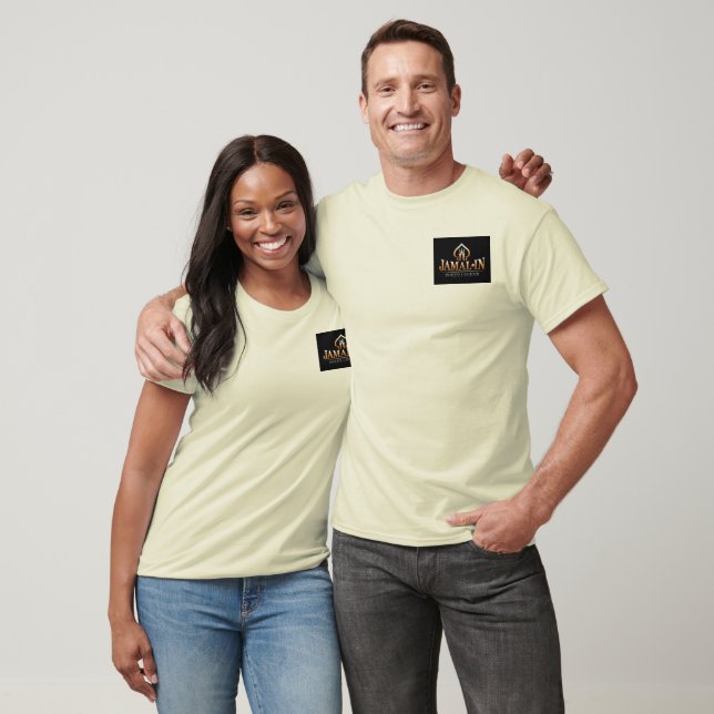 Camiseta JAMAL-IN 100% de algodão orgânico fino (Unissex)