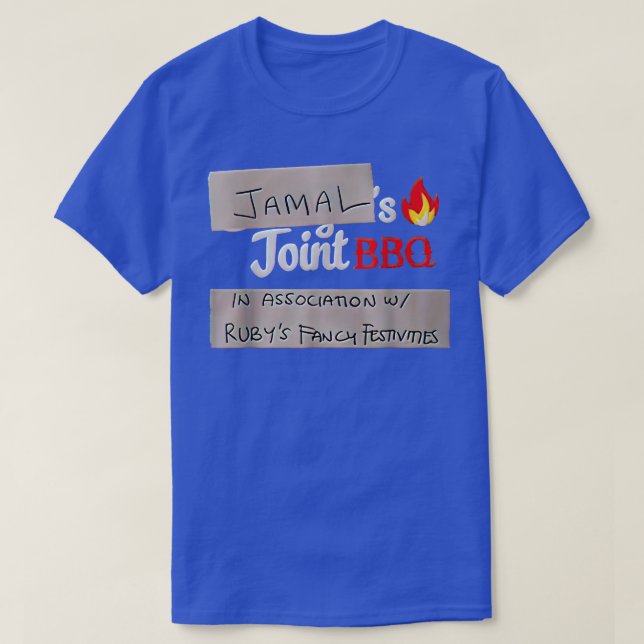 Camiseta Jamals Joint CHURRASCO Santos No Meu Bloco (Frente do Design)