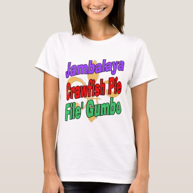 Camiseta Jambalaya Crawfish Pie (Frente)