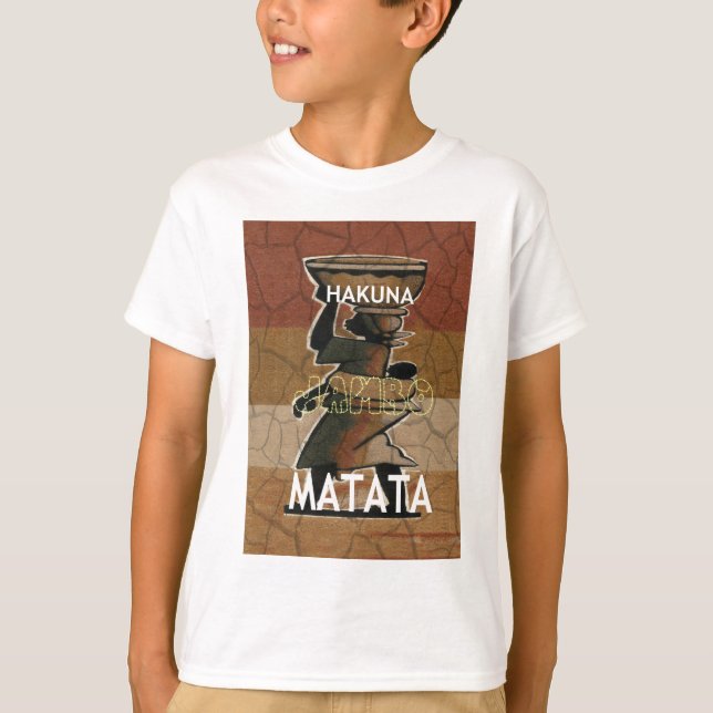 Camiseta Jambo Habari Hakuna Matata. (Frente)