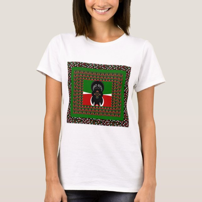 Camiseta Jambo Kenya Art Impressão (Frente)