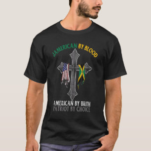 Camiseta Jamerican By Blood American By Birot Patriot By Ch