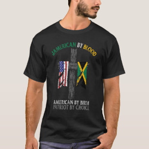 Camiseta Jamerican By Blood American By Birot Patriot By Ch