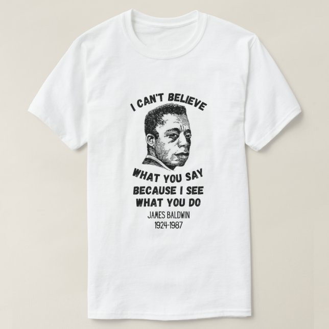 Camiseta James Baldwin Cotes (Frente do Design)