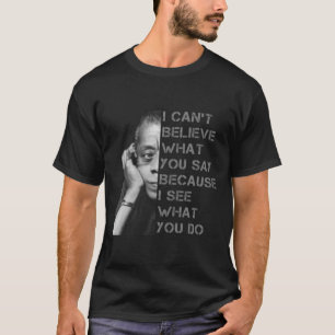 Camiseta James Baldwin Eu não acredito no que você diz pret