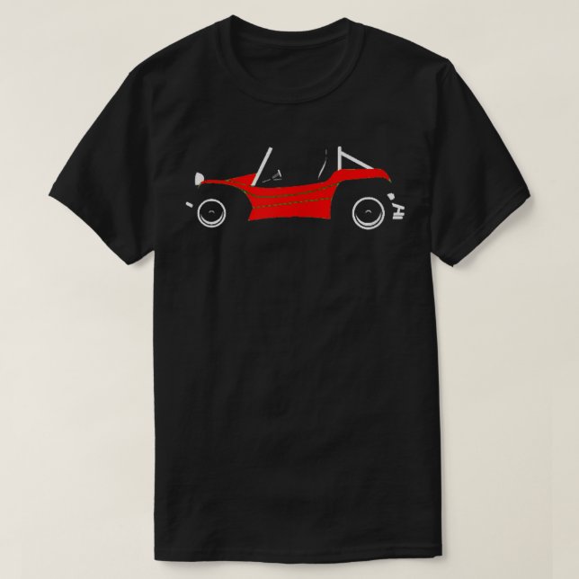 Camiseta James Beach Buggy T Shirt para Red Dune Buggy Fans (Frente do Design)
