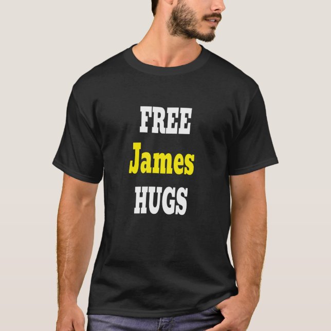 Camiseta James Hugs Tio Para O Irmão Melhor James Ever Gran (Frente)
