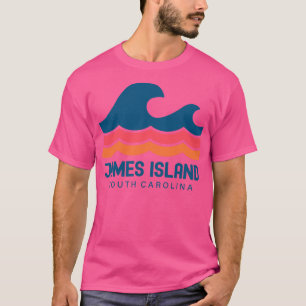 Camiseta James Island South olina SC Vintage Wave