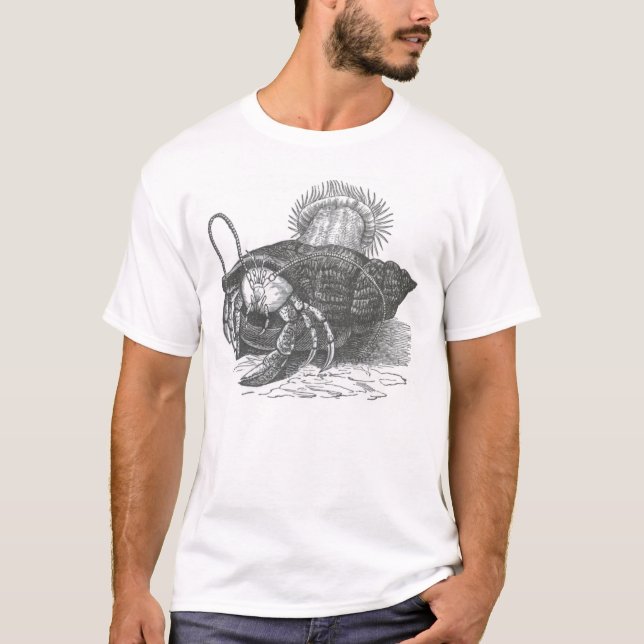 Camiseta James Johonnot - caranguejo de eremita (Frente)