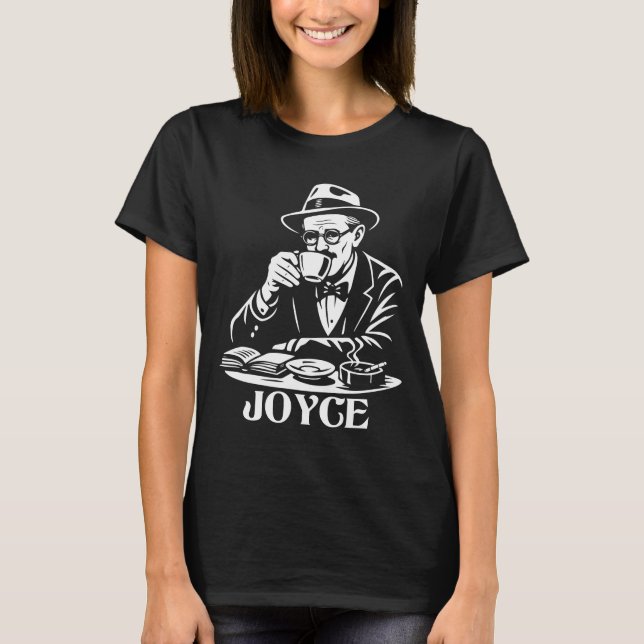 Camiseta James Joyce Café Retro Reader (Frente)