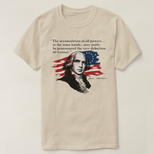 Camiseta James Madison (Frente do Design)