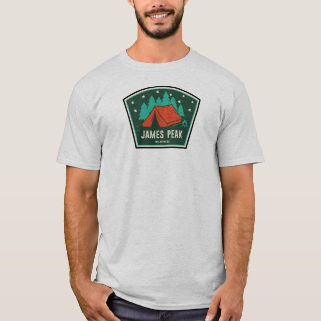 Camiseta James Peak Wilderness Colorado Camping (Frente)