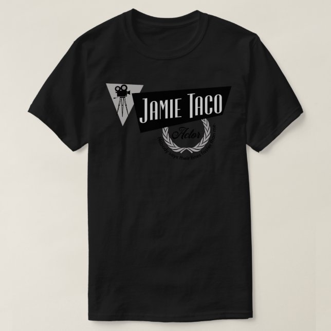 Camiseta Jamie Taco Ator ninguém diz suas linhas mais rápid (Frente do Design)