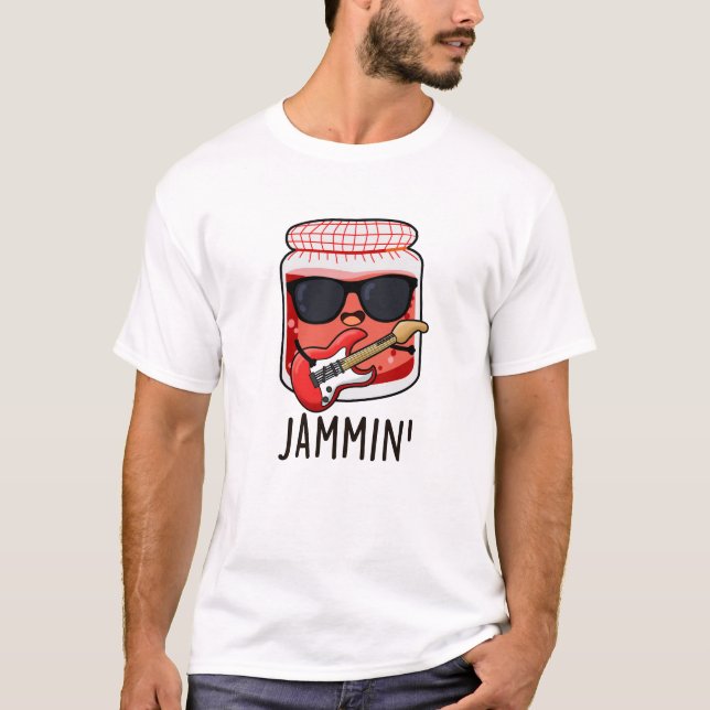 Camiseta Jammin Funny Rocker Jam Pun (Frente)