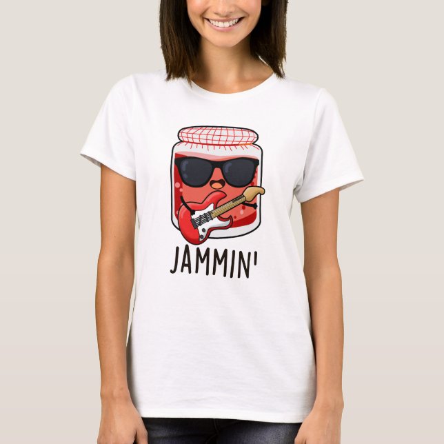 Camiseta Jammin Funny Rocker Jam Pun (Frente)
