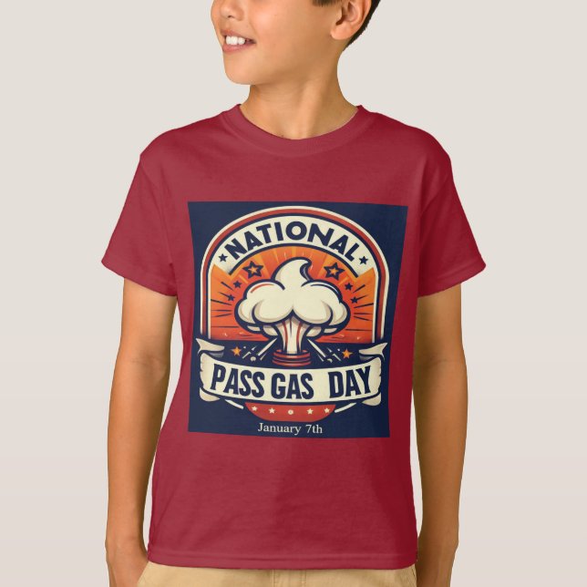 Camiseta Jan 7 - Dia Nacional do Gás de Passagem (Frente)
