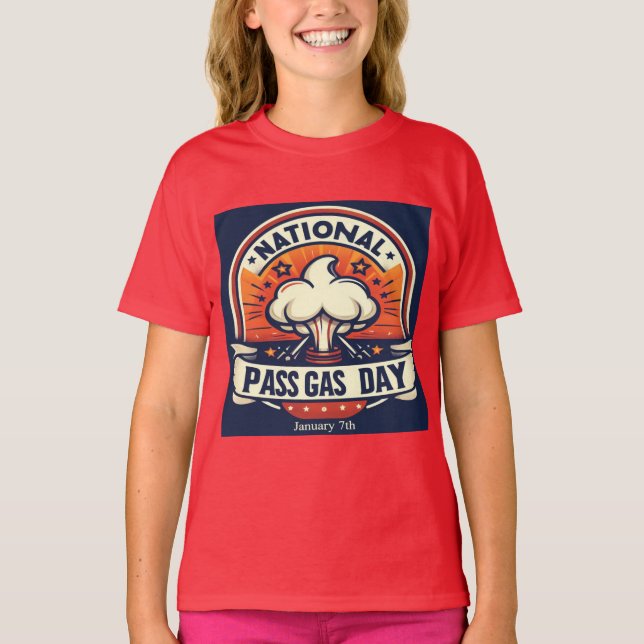 Camiseta Jan 7 - Dia Nacional do Gás de Passagem (Frente)