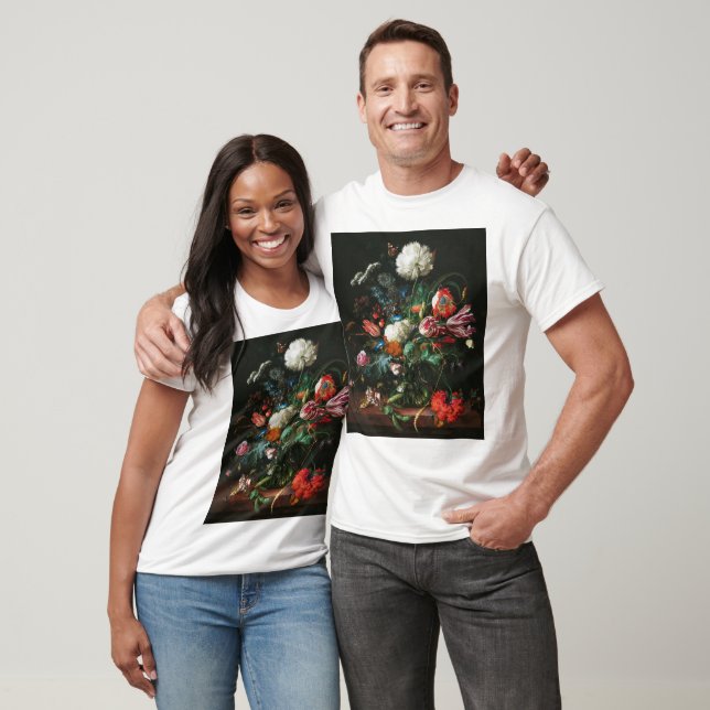 Camiseta Jan Davidsz de Heem, Vase das Flores, 1660 (Unissex)