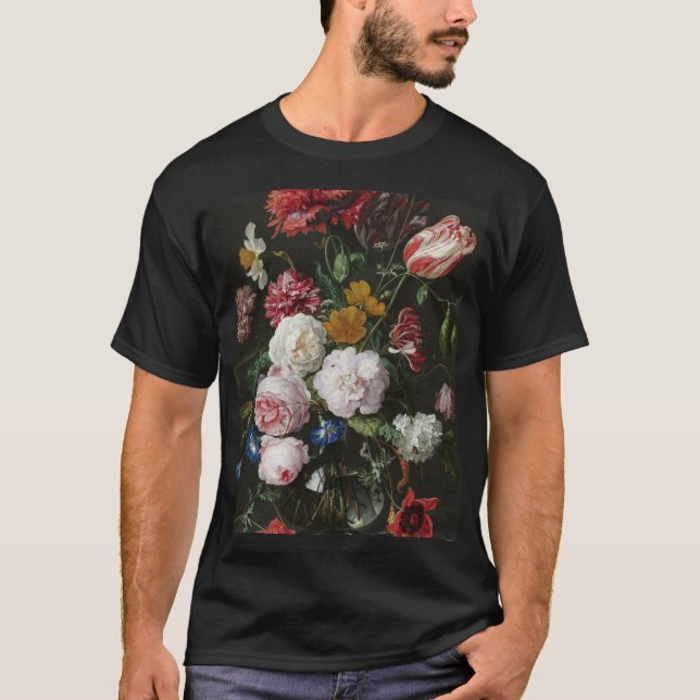 Camiseta Jan Davidsz. De Heem - Vida Estática Com Flores (Frente)