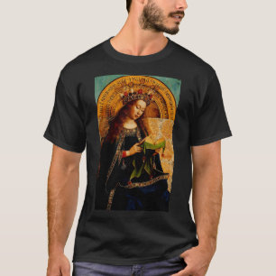 Camiseta Jan van Eyck - Coleção de Arte Fina Virgem Maria
