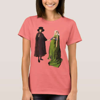 Camiseta Jan van Eyck: T-shirt do retrato de casamento de