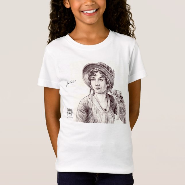 Camiseta Jane Austin com um sorriso (Frente)