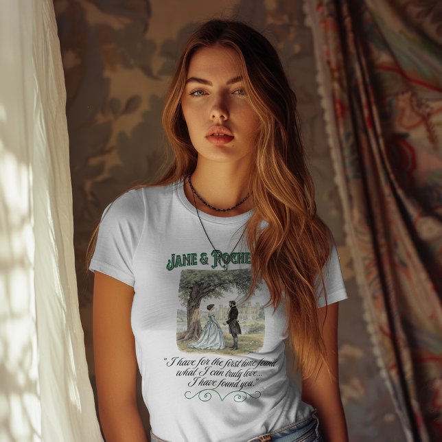 Camiseta Jane & Rochester Thornfield Hall Green (Criador carregado)