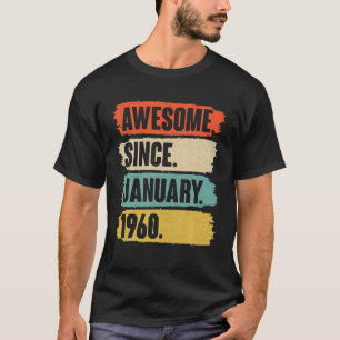 Camiseta Janeiro Aniversário Gift Vintage - Incrível Desd