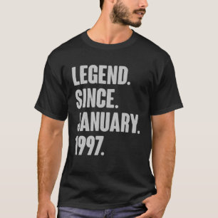 Camiseta Janeiro Aniversário Gift Vintage Legenda Desde Ja