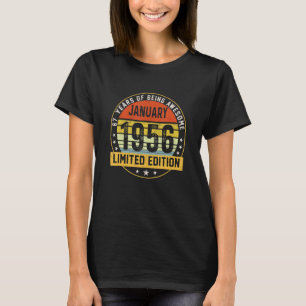 Camiseta Janeiro de 1956 67 Anos de Idade 67º Aniversário