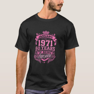Camiseta Janeiro De 1971 50 Anos De Incrível